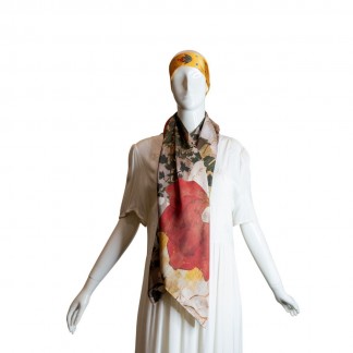 Square silk scarf-The youth  100*100 cm